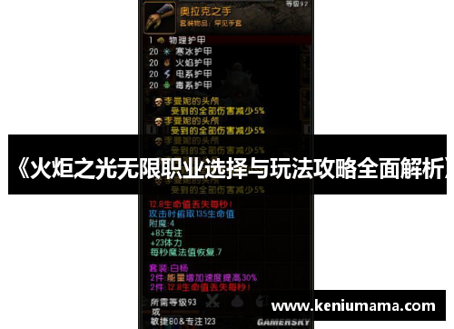 《火炬之光无限职业选择与玩法攻略全面解析》
